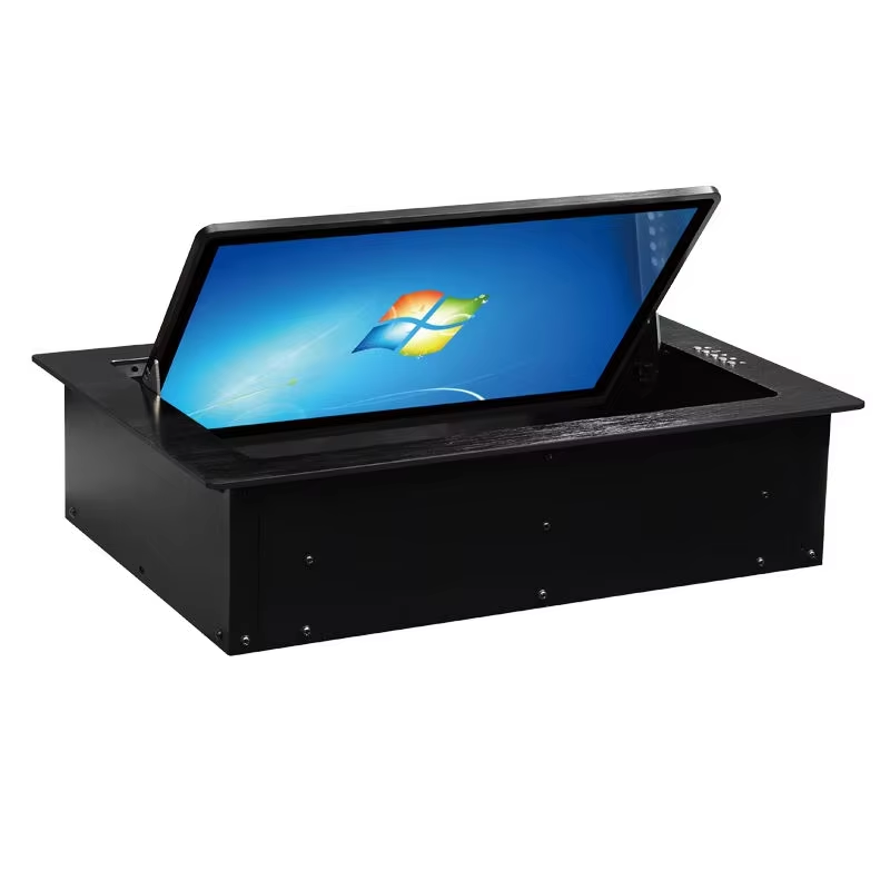 I-flip up ang LCD Screen Flipper Monitor Lift para sa Conference Table