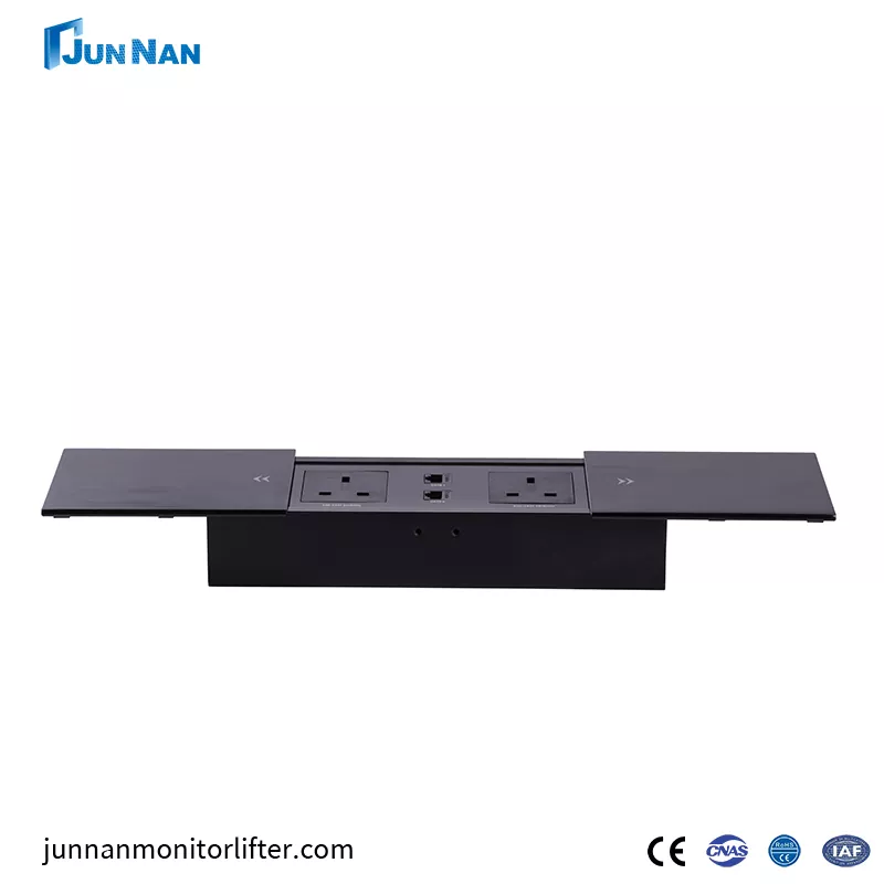 Itaas ang mga socket na nakatagong talahanayan ng kusina worktop power strip outlet