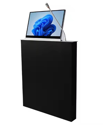 Motorized Monitor Lift Table Paperless Meeting System